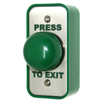 Architrave Green Dome Button - Press To Exit
