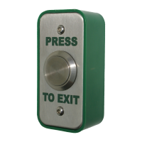 Architrave Stainless Steel Button - Press To Exit