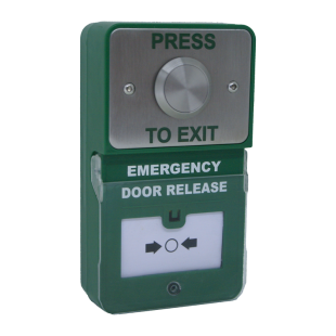 Emergency Door Release Combined with Stainless Steel Button - Press To Exit