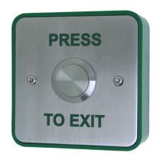 Standard Stainless Steel Button - Press To Exit Standard Stainless Steel Button - Press To Exit