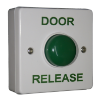 Standard White Box Green Dome Button - Door Release