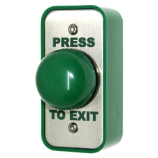 Architrave Green Dome Button - Press To Exit Architrave Green Dome Button - Press To Exit